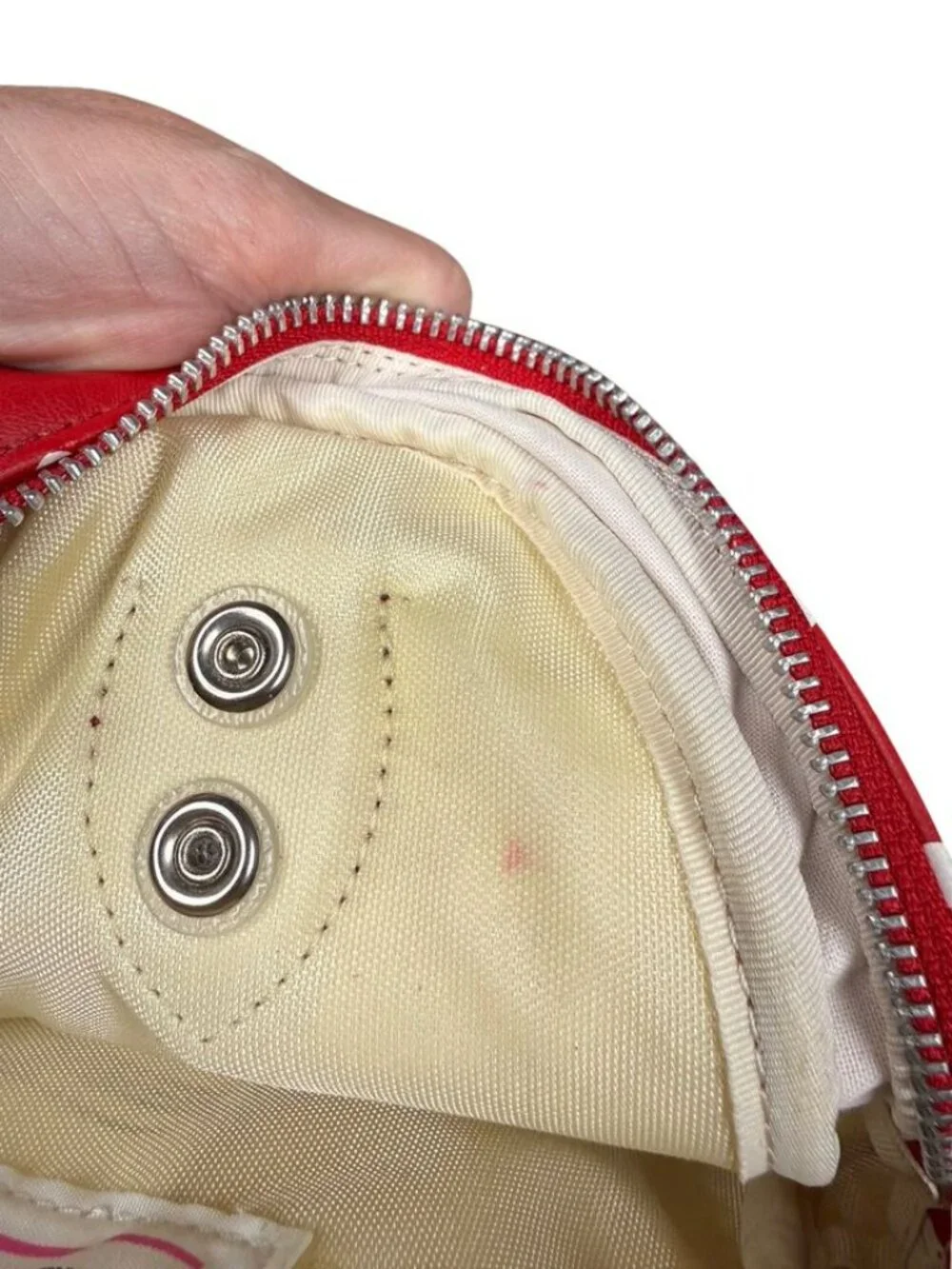 Comme des Garcons GIRL red polka dot mini purse handbag - Picture 5 of 5